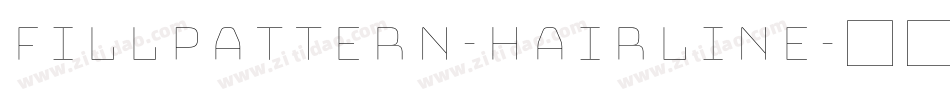 Fillpattern-Hairline字体转换