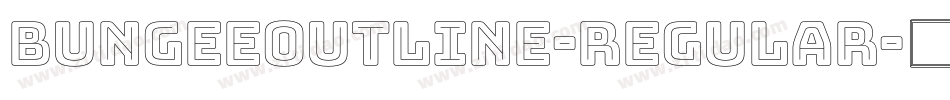 BungeeOutline-Regular字体转换