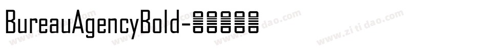 BureauAgencyBold字体转换