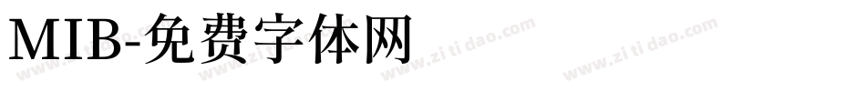 MIB字体转换