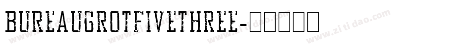 BureauGrotFiveThree字体转换