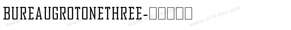 BureauGrotOneThree字体转换