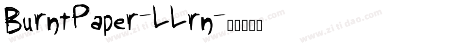 BurntPaper-LLrn字体转换