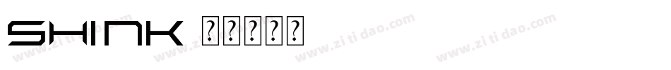 Shink字体转换