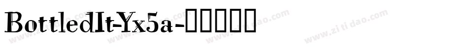 BottledIt-Yx5a字体转换