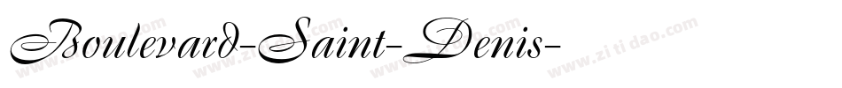 Boulevard-Saint-Denis字体转换