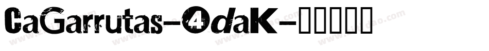 CaGarrutas-4daK字体转换