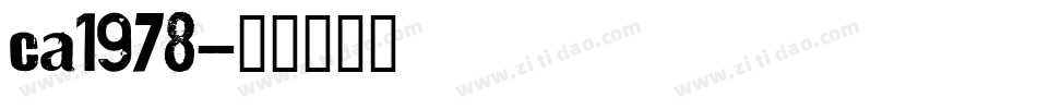 ca1978字体转换