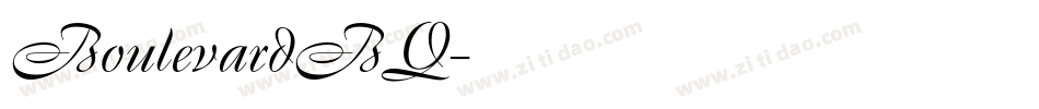 BoulevardBQ字体转换