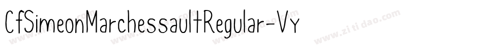 CfSimeonMarchessaultRegular-VywV字体转换