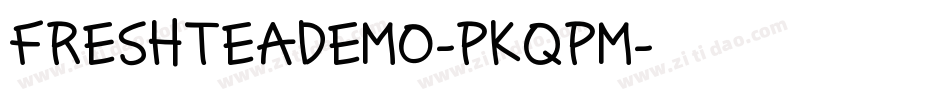 FreshTeaDemo-PKqpm字体转换