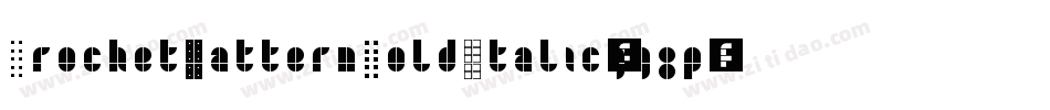 CrochetPatternBoldItalic-gg8p字体转换
