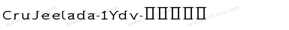 CruJeelada-1Ydv字体转换