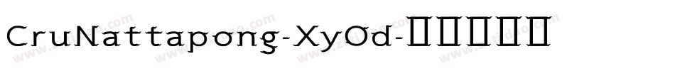 CruNattapong-XyOd字体转换
