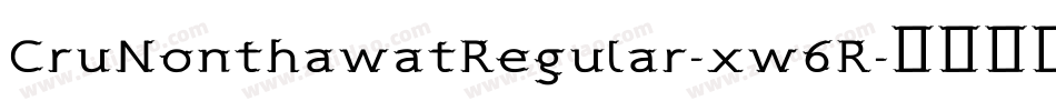 CruNonthawatRegular-xw6R字体转换