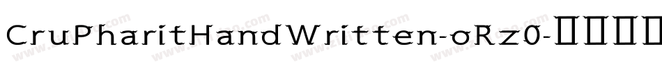 CruPharitHandWritten-oRz0字体转换
