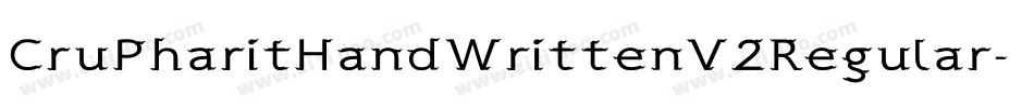 CruPharitHandWrittenV2Regular-Pyed字体转换