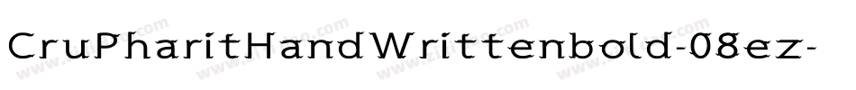 CruPharitHandWrittenbold-08ez字体转换