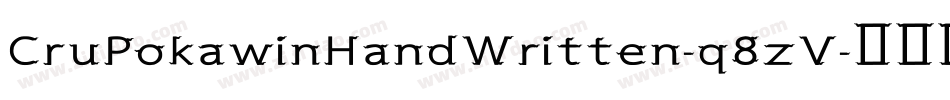CruPokawinHandWritten-q8zV字体转换