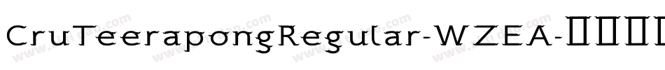 CruTeerapongRegular-WZEA字体转换