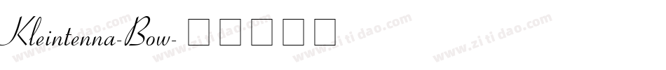 Kleintenna-Bow字体转换