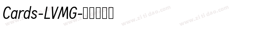 Cards-LVMG字体转换