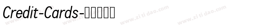 Credit-Cards字体转换