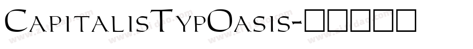 CapitalisTypOasis字体转换