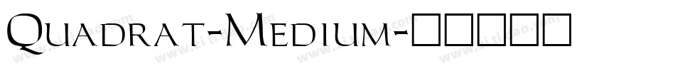 Quadrat-Medium字体转换