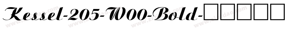 Kessel-205-W00-Bold字体转换