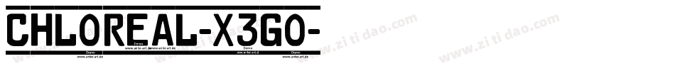 Chloreal-X3Go字体转换