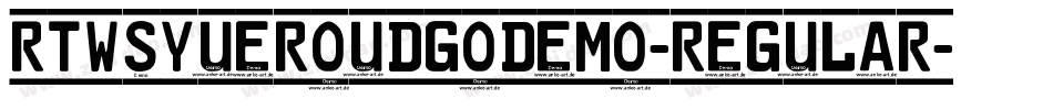 RTWSYueRoudGoDemo-Regular字体转换