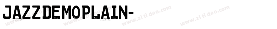 JazzDemoPlain字体转换