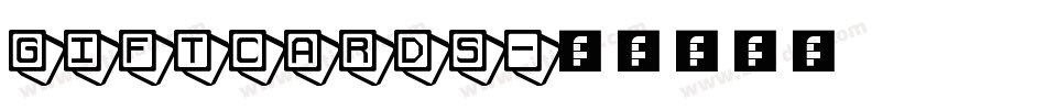 GiftCards字体转换