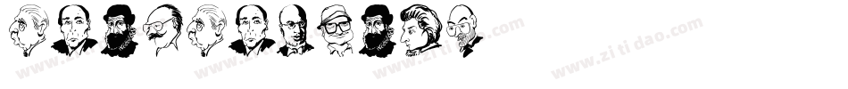 caricature字体转换