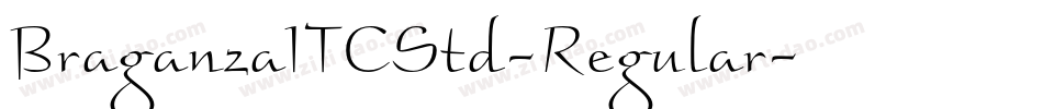 BraganzaITCStd-Regular字体转换