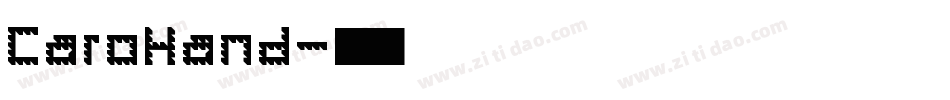 CaroHand字体转换