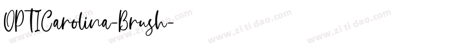 OPTICarolina-Brush字体转换