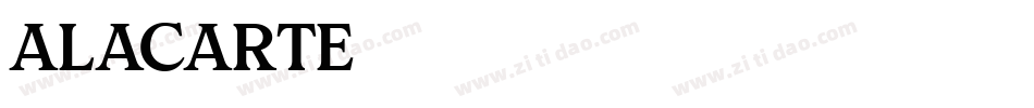 ALACARTE字体转换