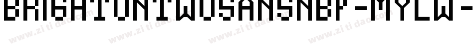 BrightontwoSansNbp-MyLw字体转换