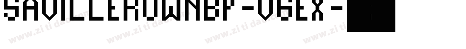 SavilleRowNbp-Vgex字体转换
