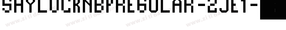 ShylockNbpRegular-zjE1字体转换