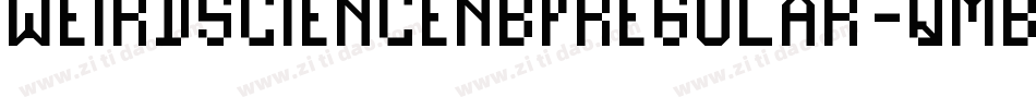 WeirdScienceNbpRegular-qmBr字体转换