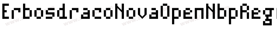 ErbosdracoNovaOpenNbpRegular-yGa5字体转换