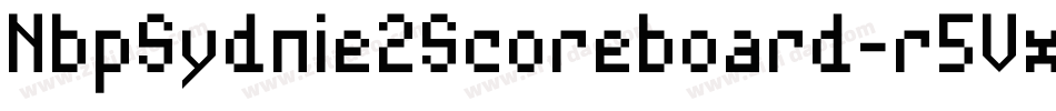 NbpSydnie2Scoreboard-r5Vx字体转换