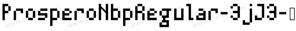 ProsperoNbpRegular-3jJ3字体转换