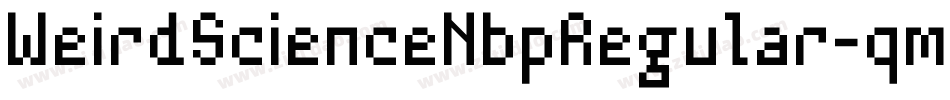 WeirdScienceNbpRegular-qmBr字体转换