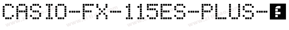 casio-fx-115es-plus字体转换