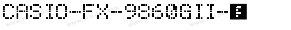 casio-fx-9860gii字体转换