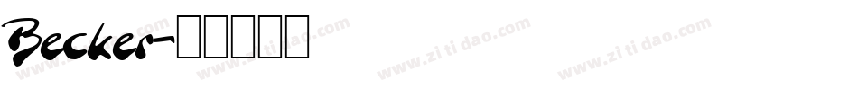 Becker字体转换